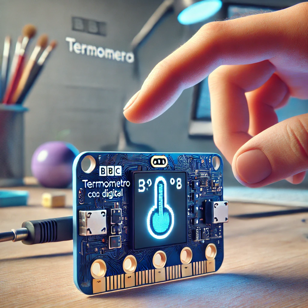 Senda de robótica Microbit - Reto 4: Termómetro digital