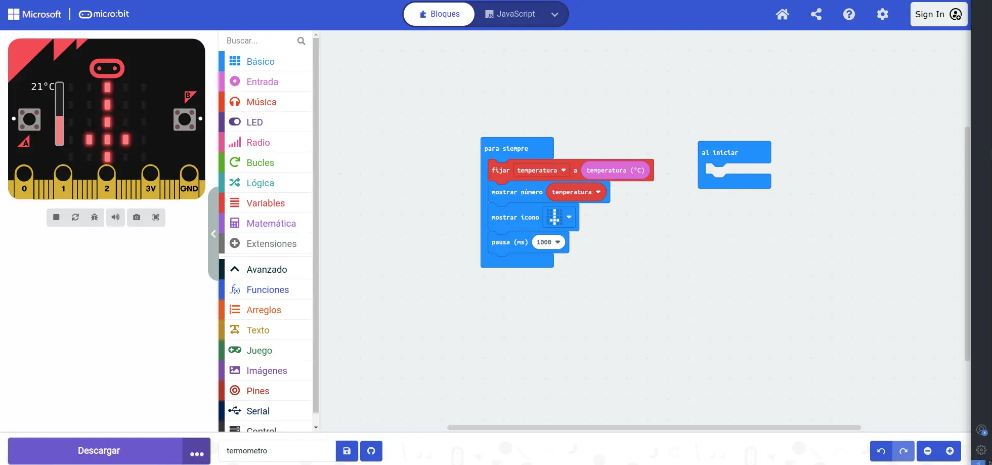 Actualizar Temperatura