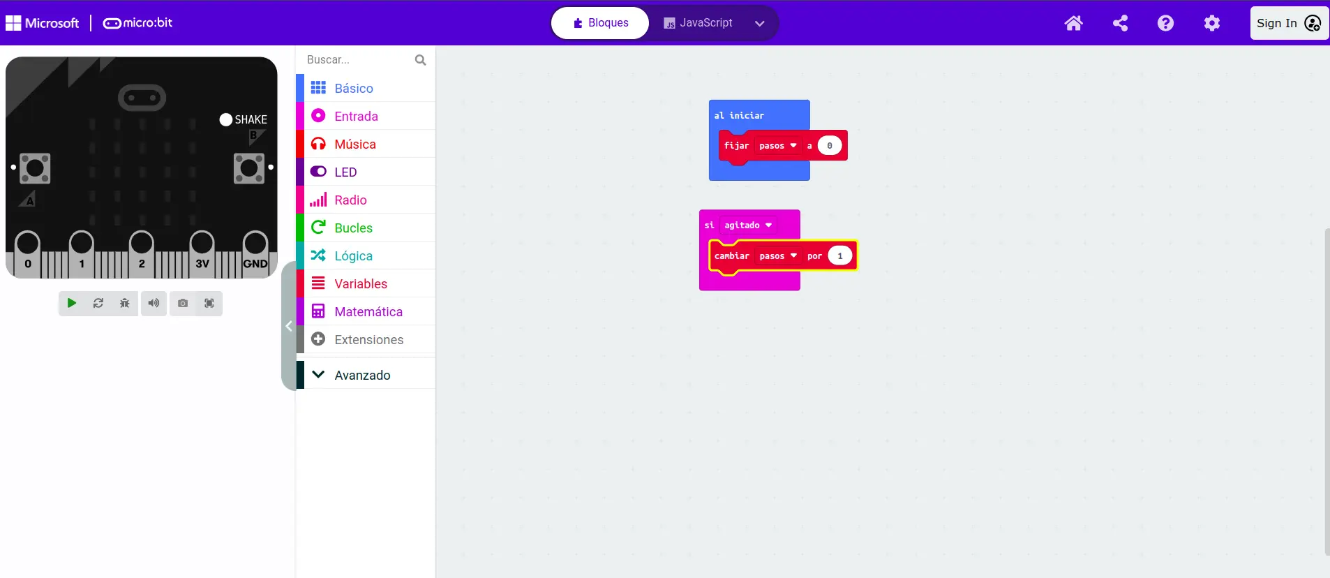 Incrementar Contador