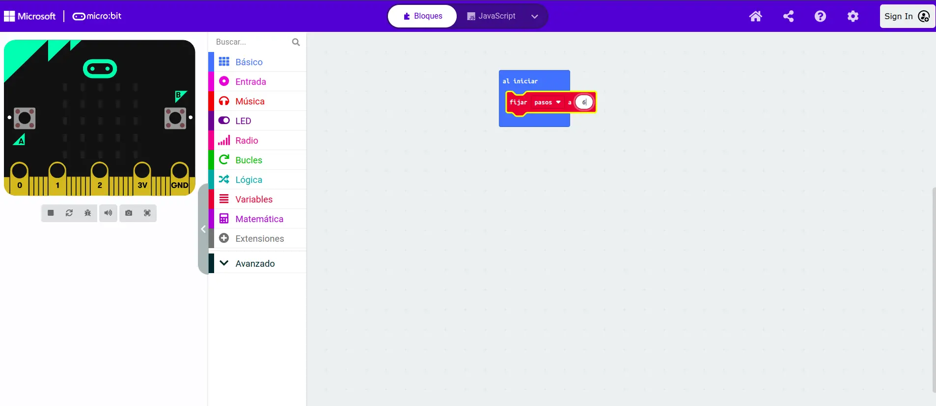 Inicializar Variable